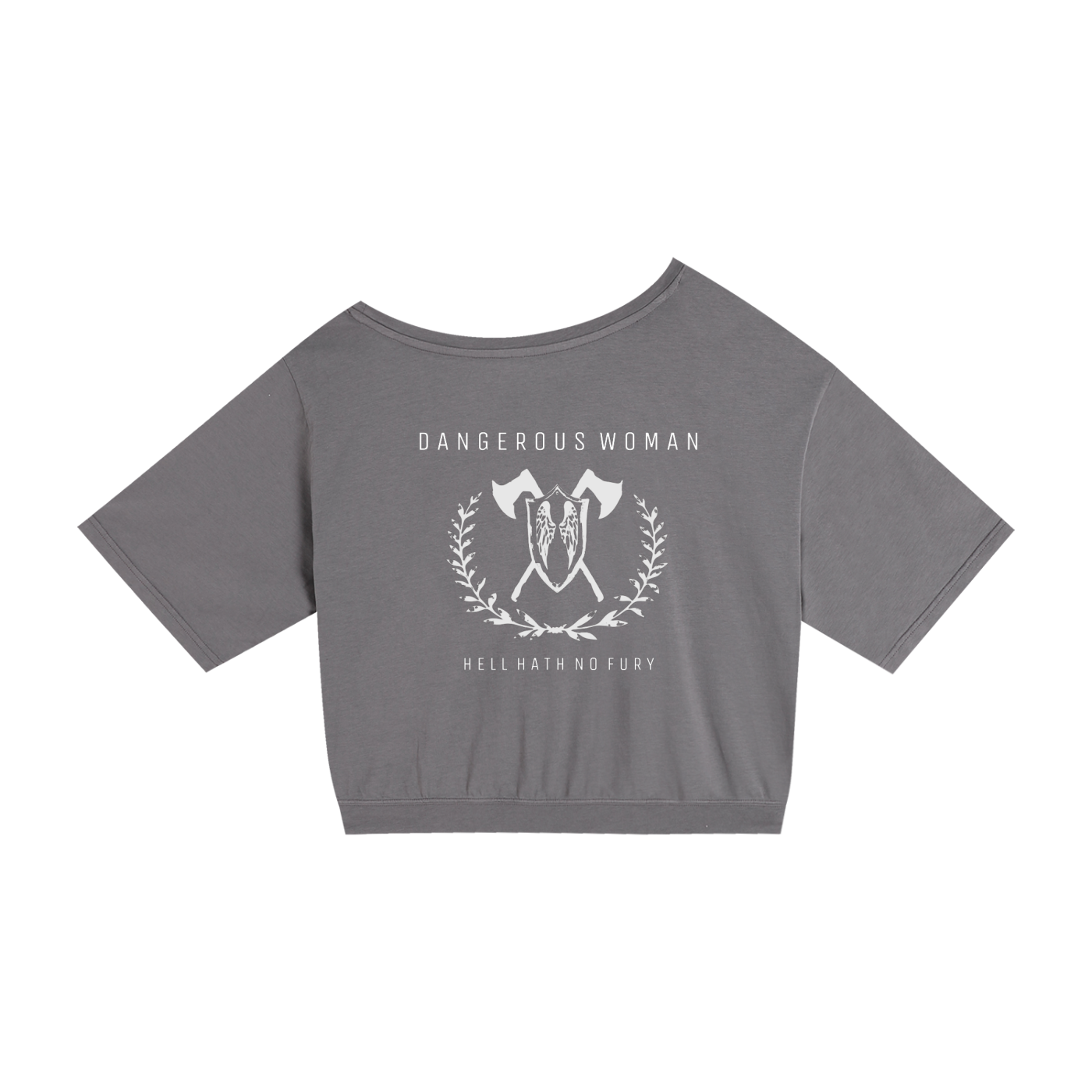 dangerous woman - DROP SHOULDER CROP TEE