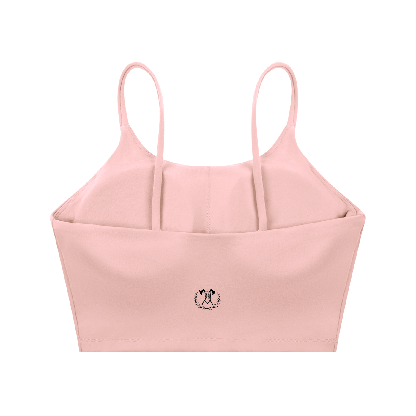 Emblem Spaghetti Strap Yoga Sports Bra