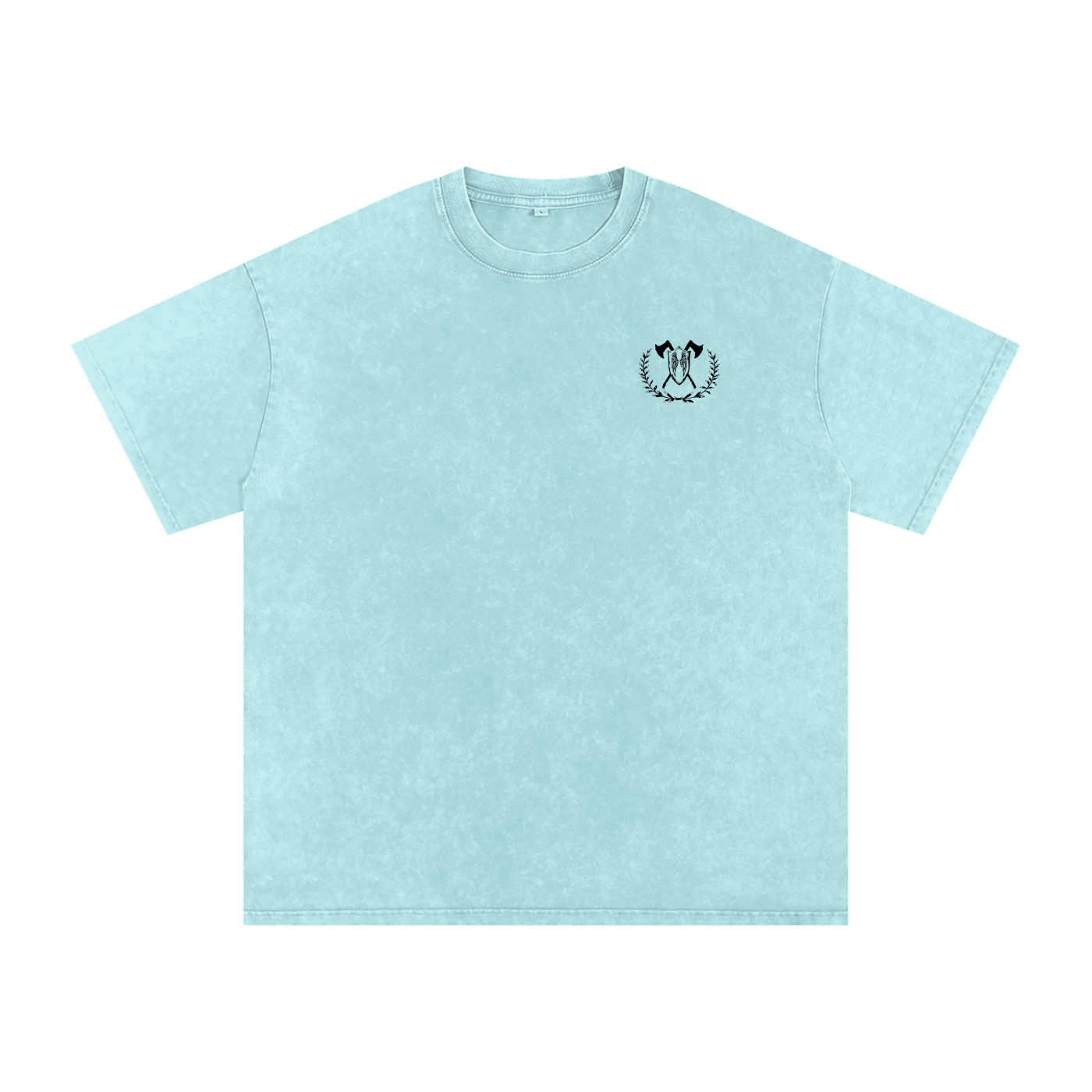 fire and rage - snow washed oversized tee