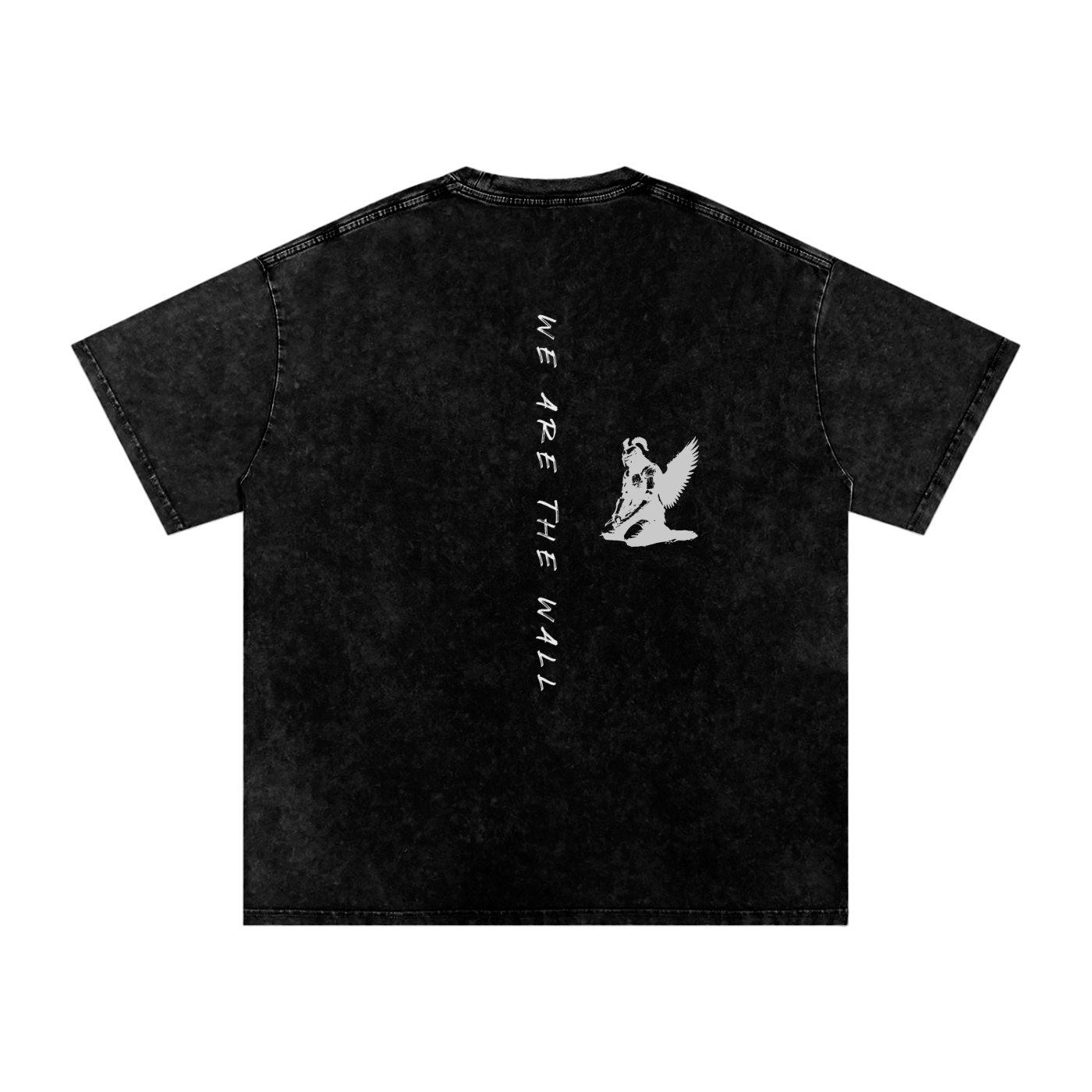 WE ARE THE WALL - SNOW WASHED oversized tee