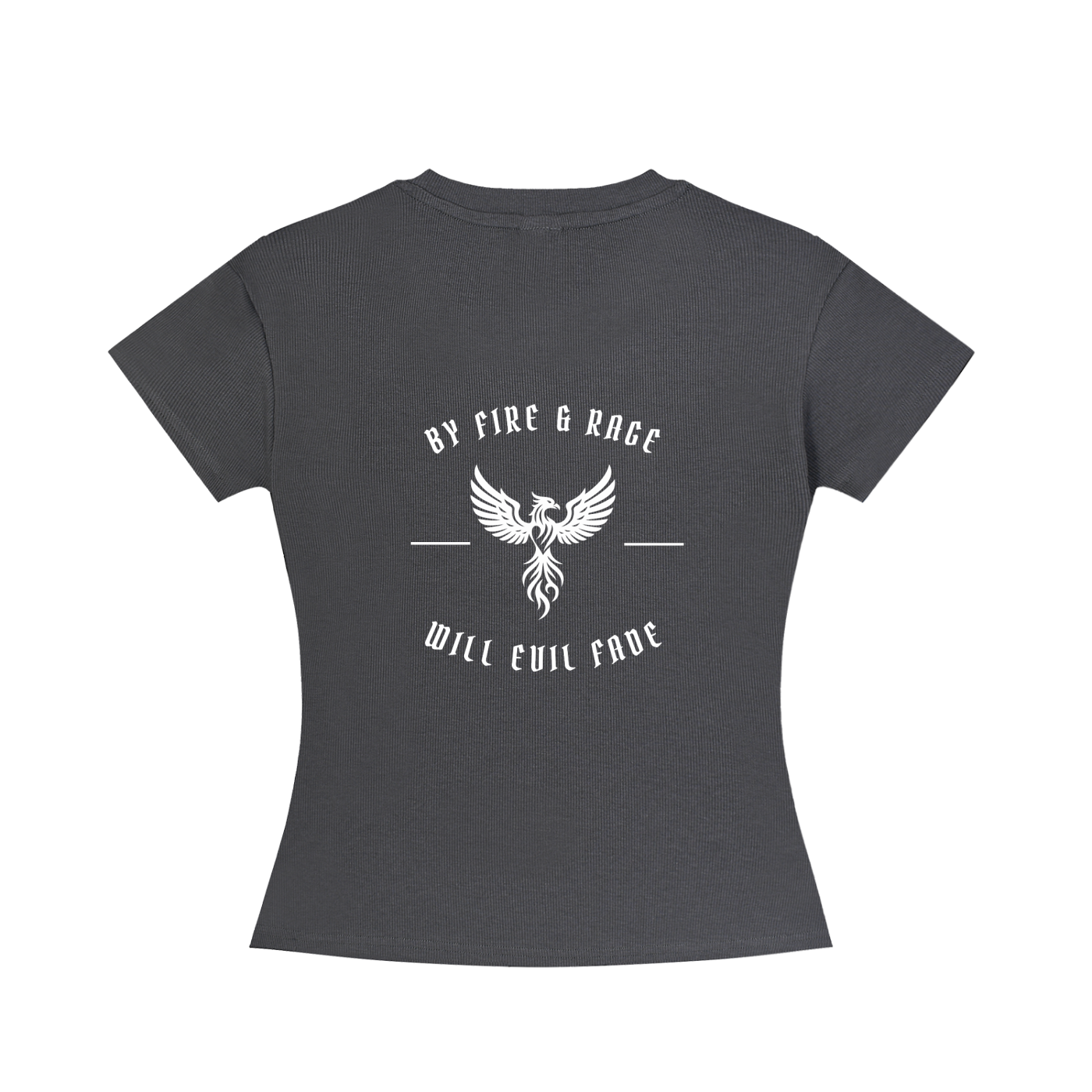 fire and rage - Slim Fit Crewneck T-Shirt