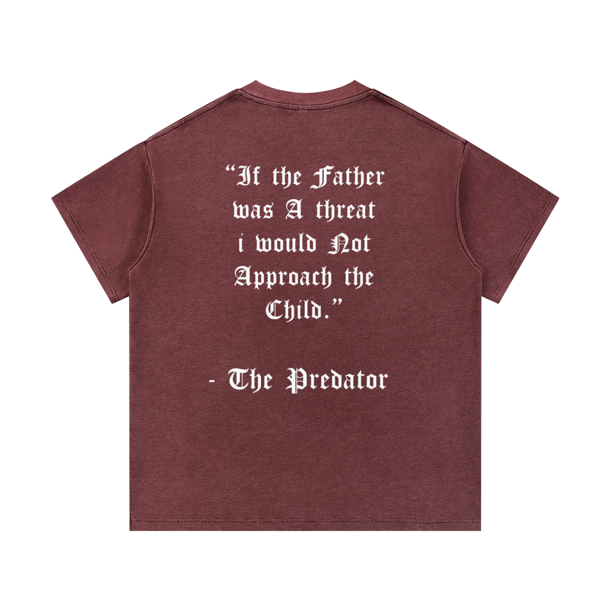 BE A THREAT WAFFLE KNIT TEE