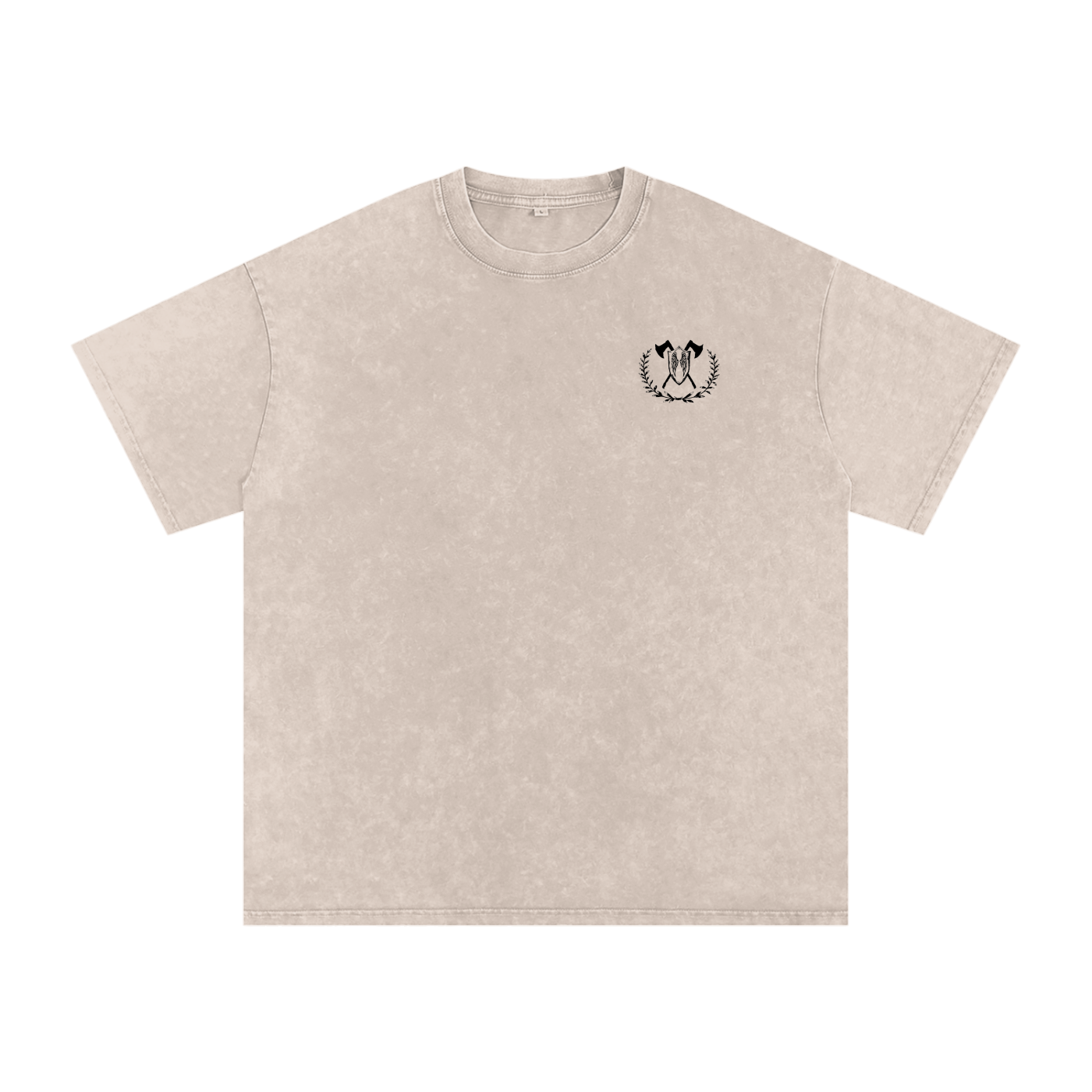 fire and rage - snow washed oversized tee