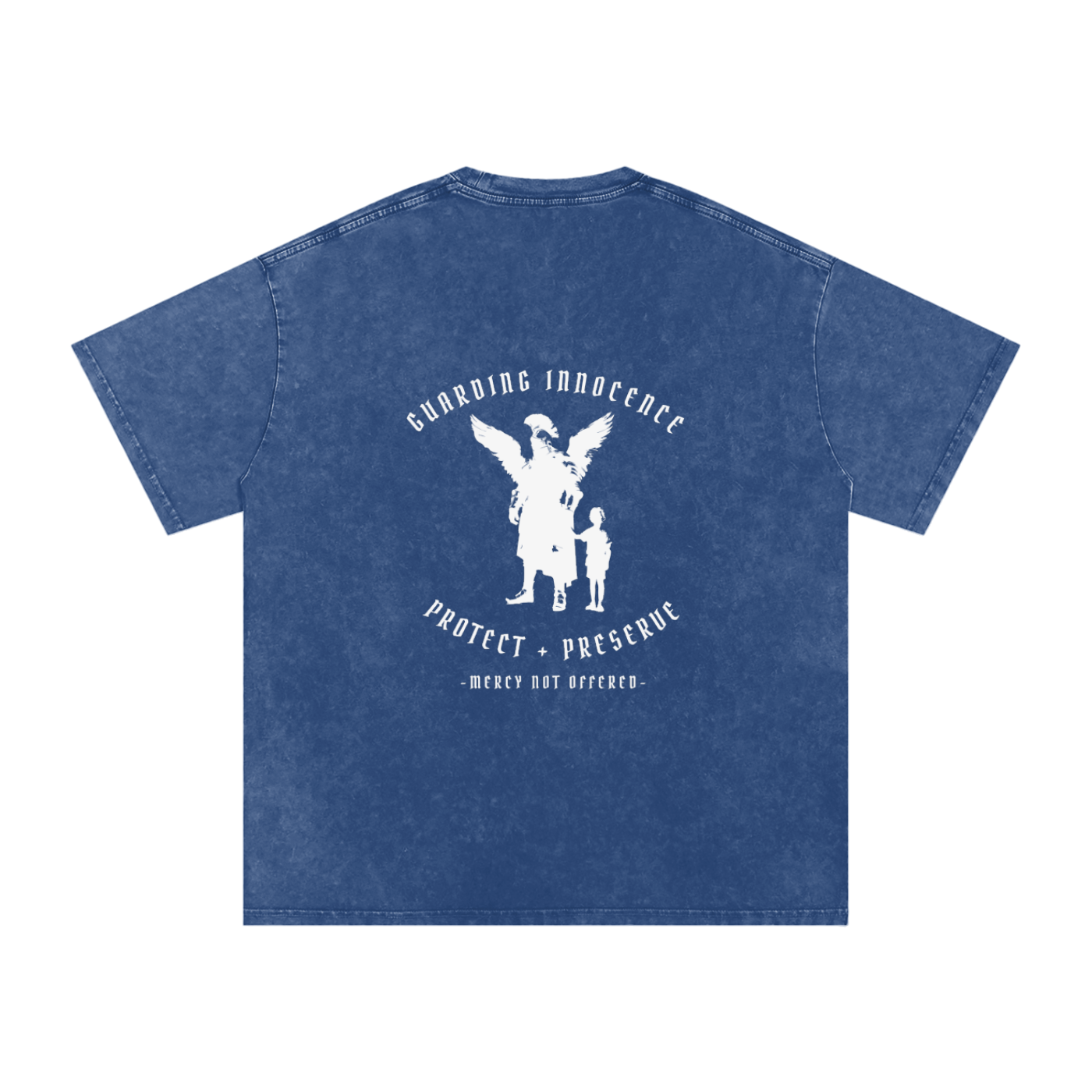 Guarding innocence -  SNOW WASHED oversized tee