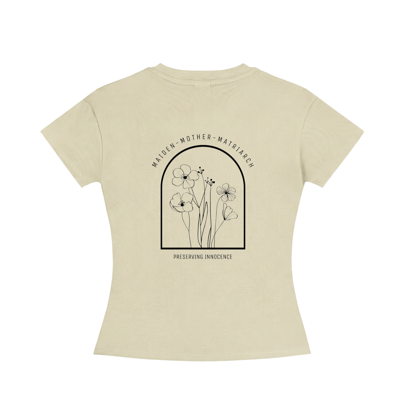 maiden, mother, matriarch slim fit crewneck t-shirt