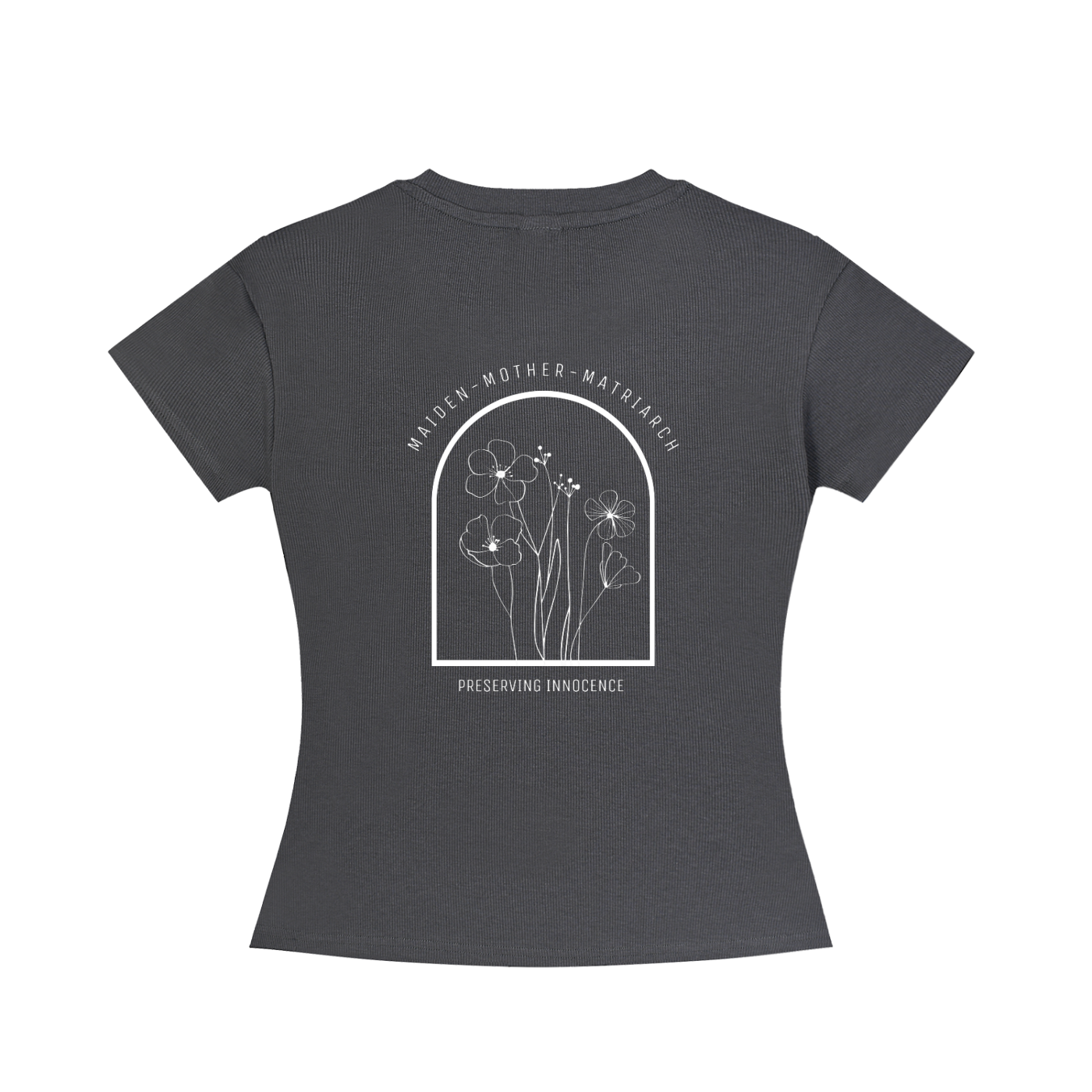maiden, mother, matriarch slim fit crewneck t-shirt