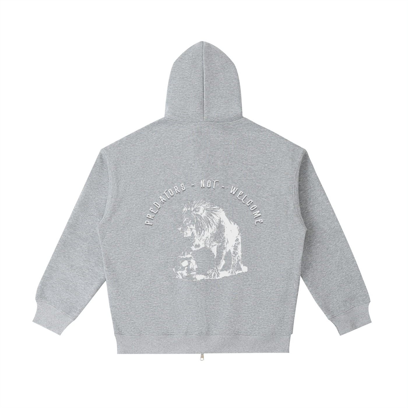 predators not welcome - Heavyweight zip Hoodie