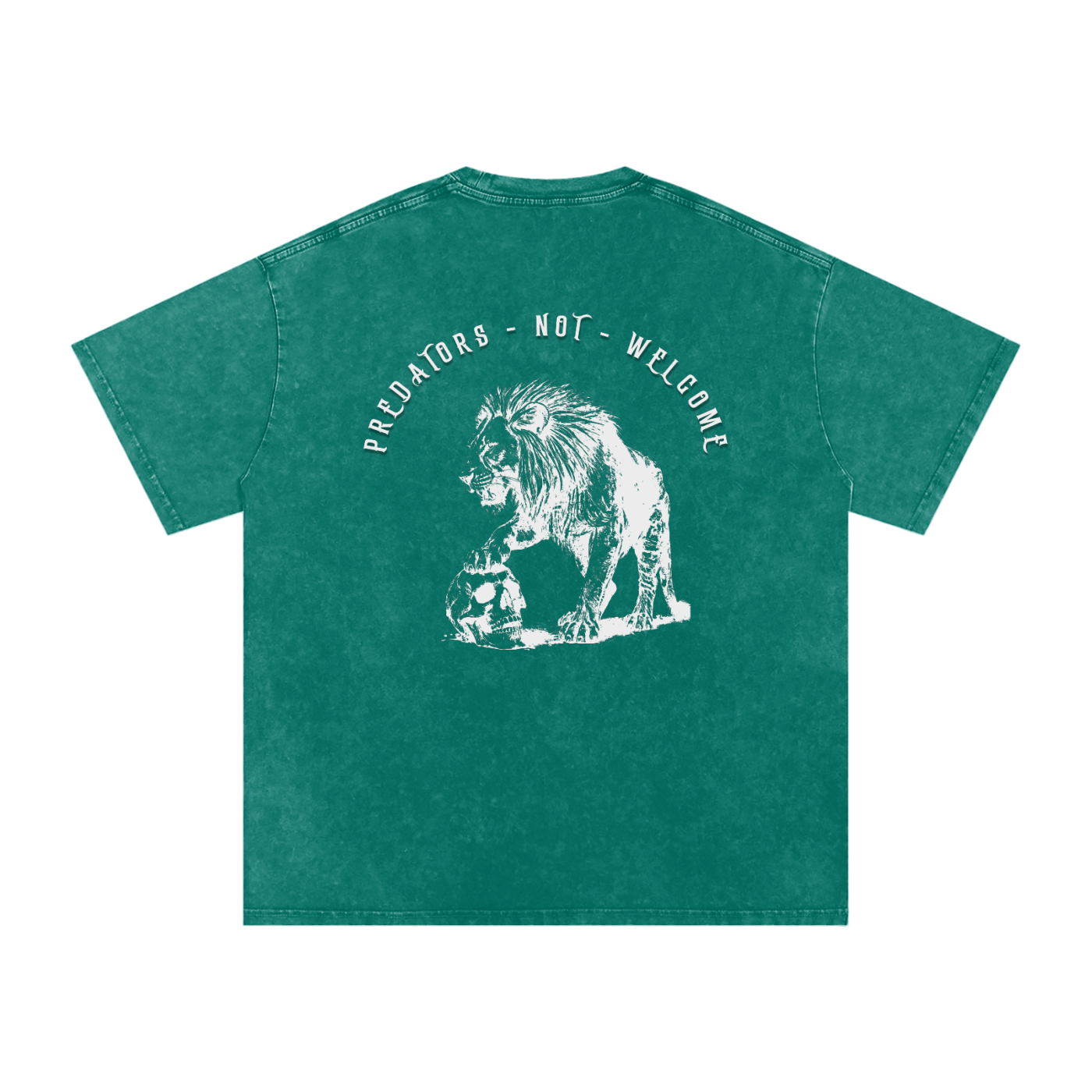 predators not welcome - Women's SNOW WASHED oversized tee
