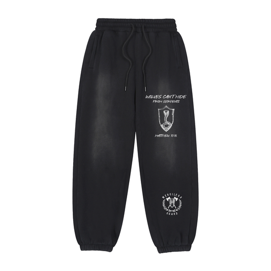 WOLVES CANT HIDE - mens fleece joggers