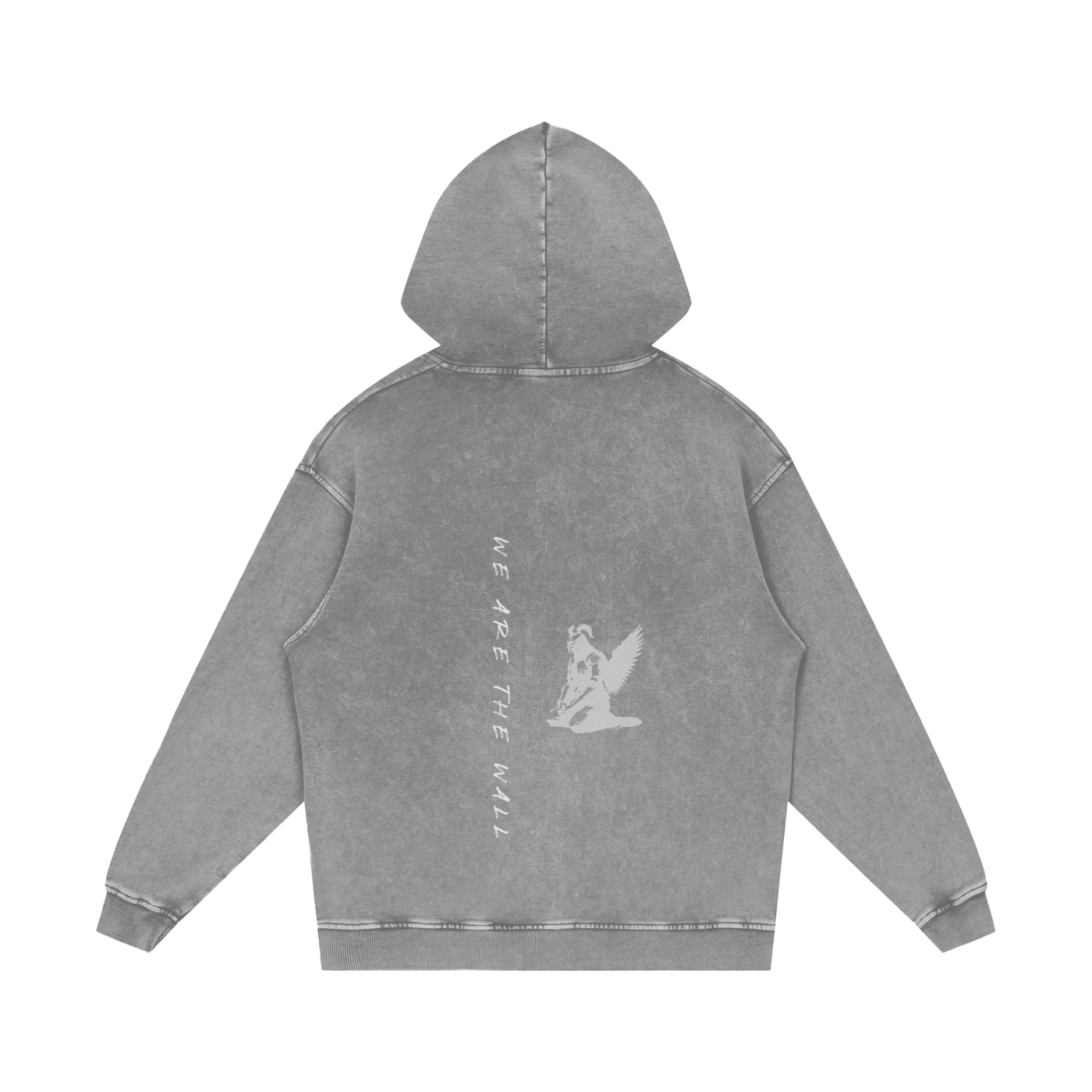 we are the wall - snow washed hoodie