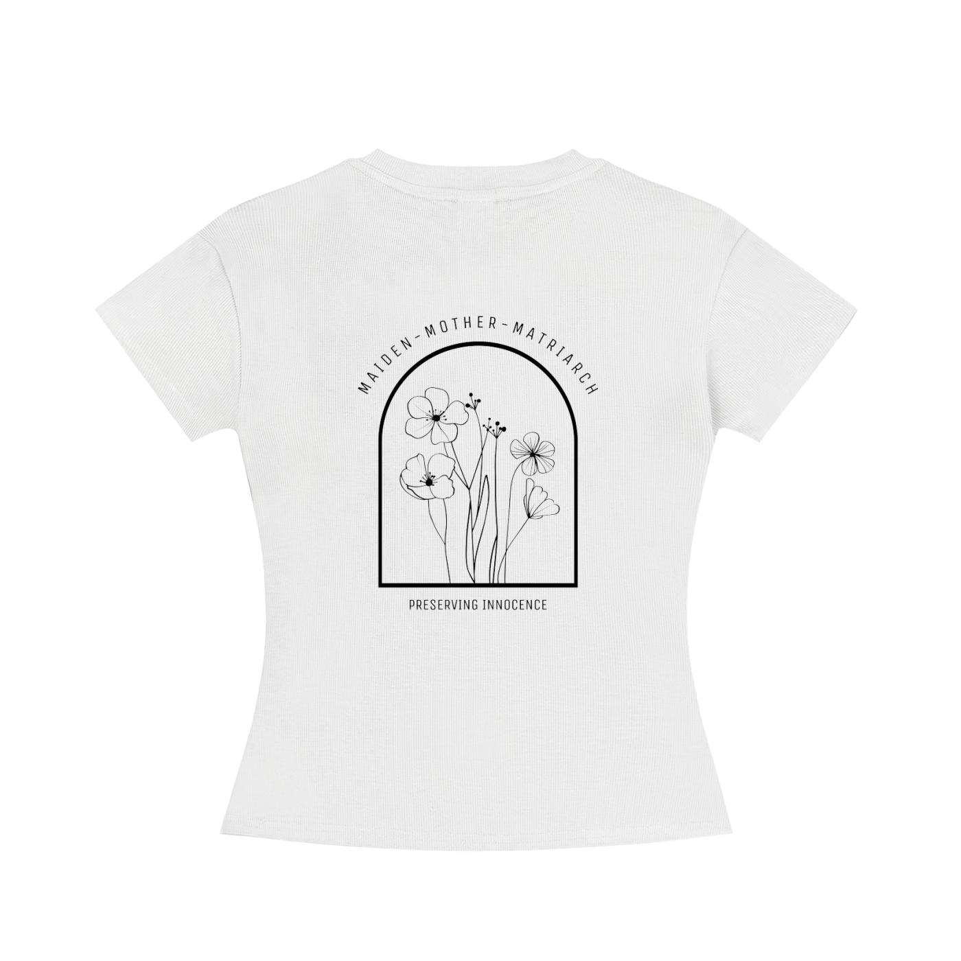 maiden, mother, matriarch slim fit crewneck t-shirt