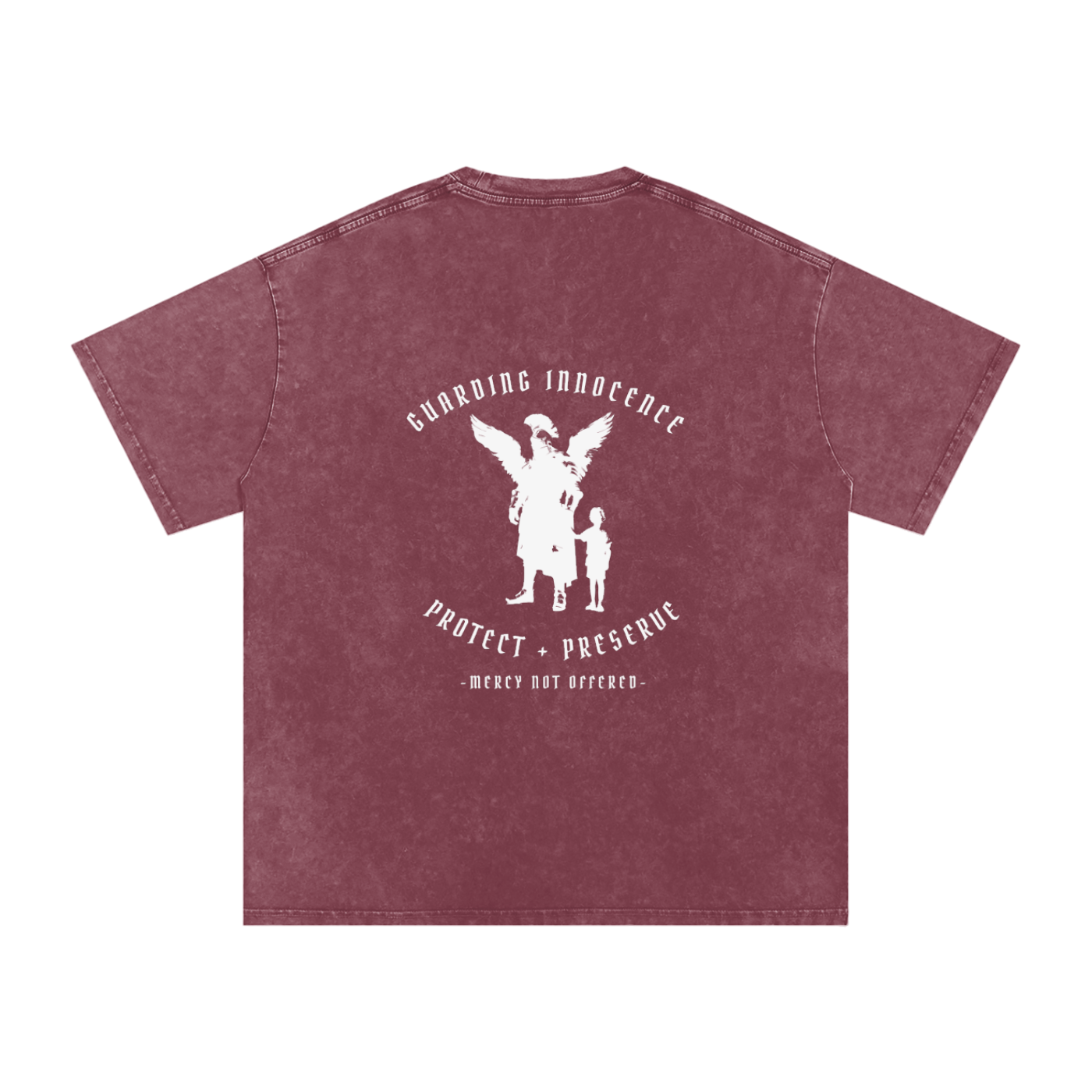 Guarding innocence -  SNOW WASHED oversized tee