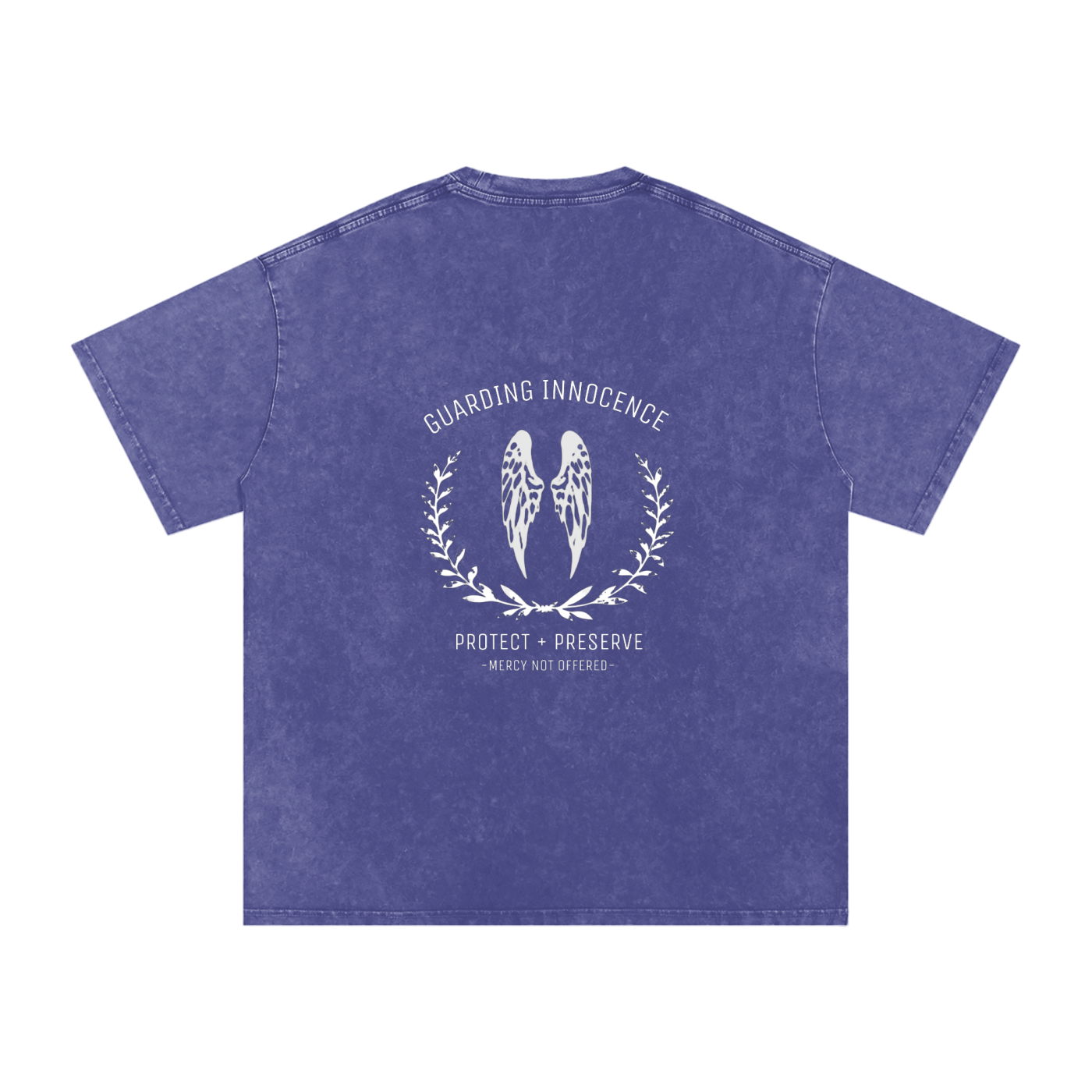 Guarding innocence wings - Women's SNOW WASHED oversized tee