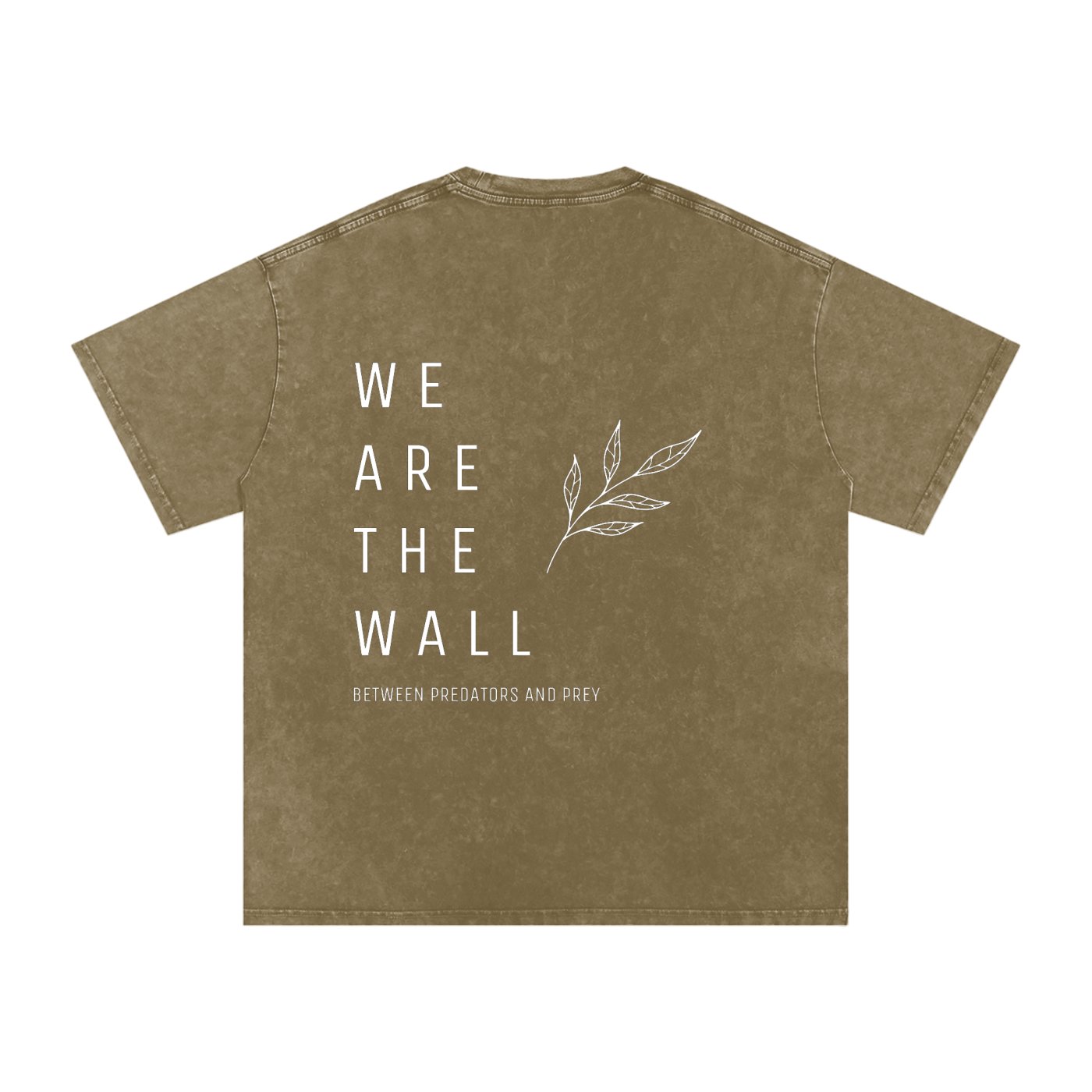 We are the wall - SNOW WASHED oversized tee