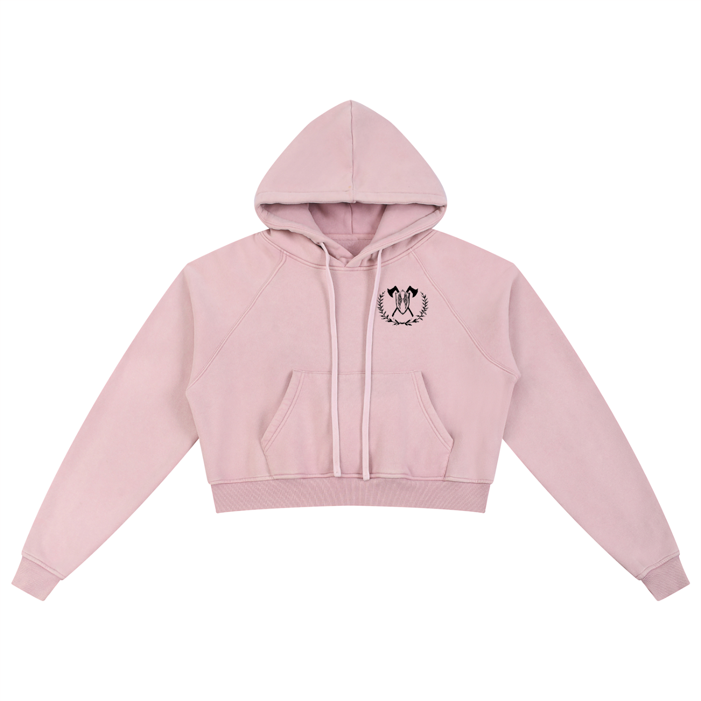Dangerous Women - Snow Washed Cropped Hoodie