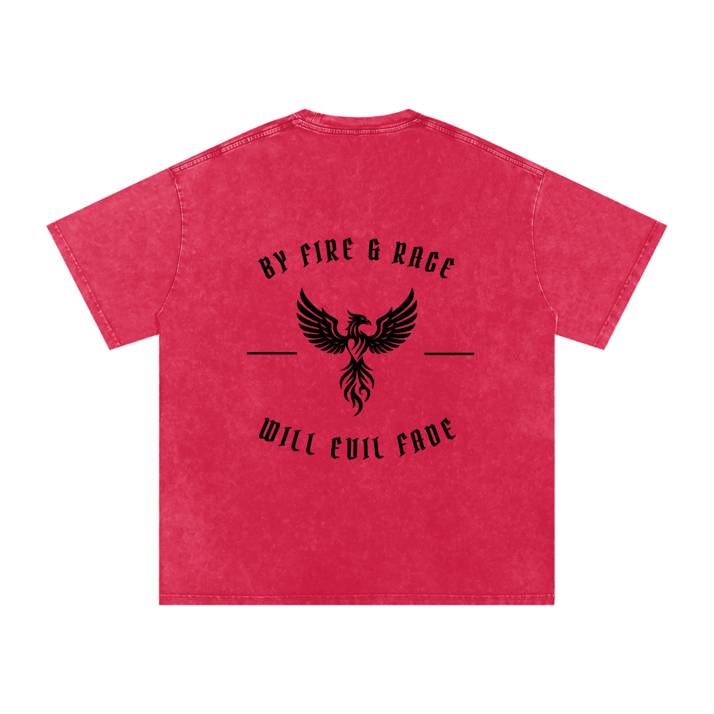 fire and rage - snow washed oversized tee