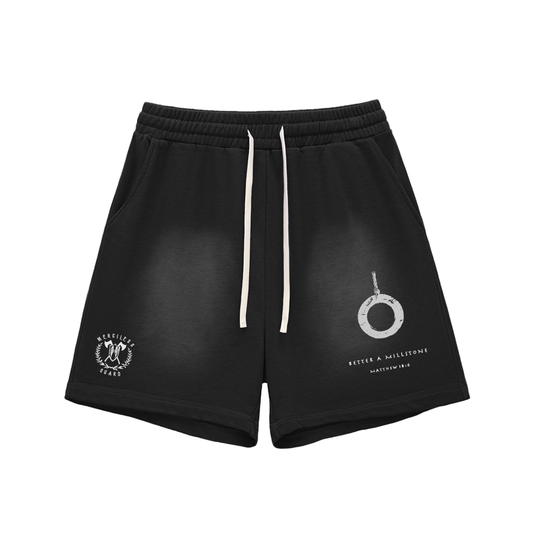 BETTER A MILLSTONE - FADED SHORTS