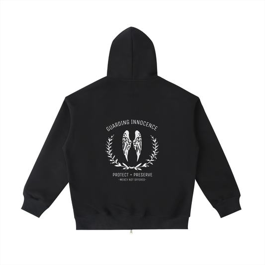 Guarding Innocence wings - Heavyweight zip Hoodie
