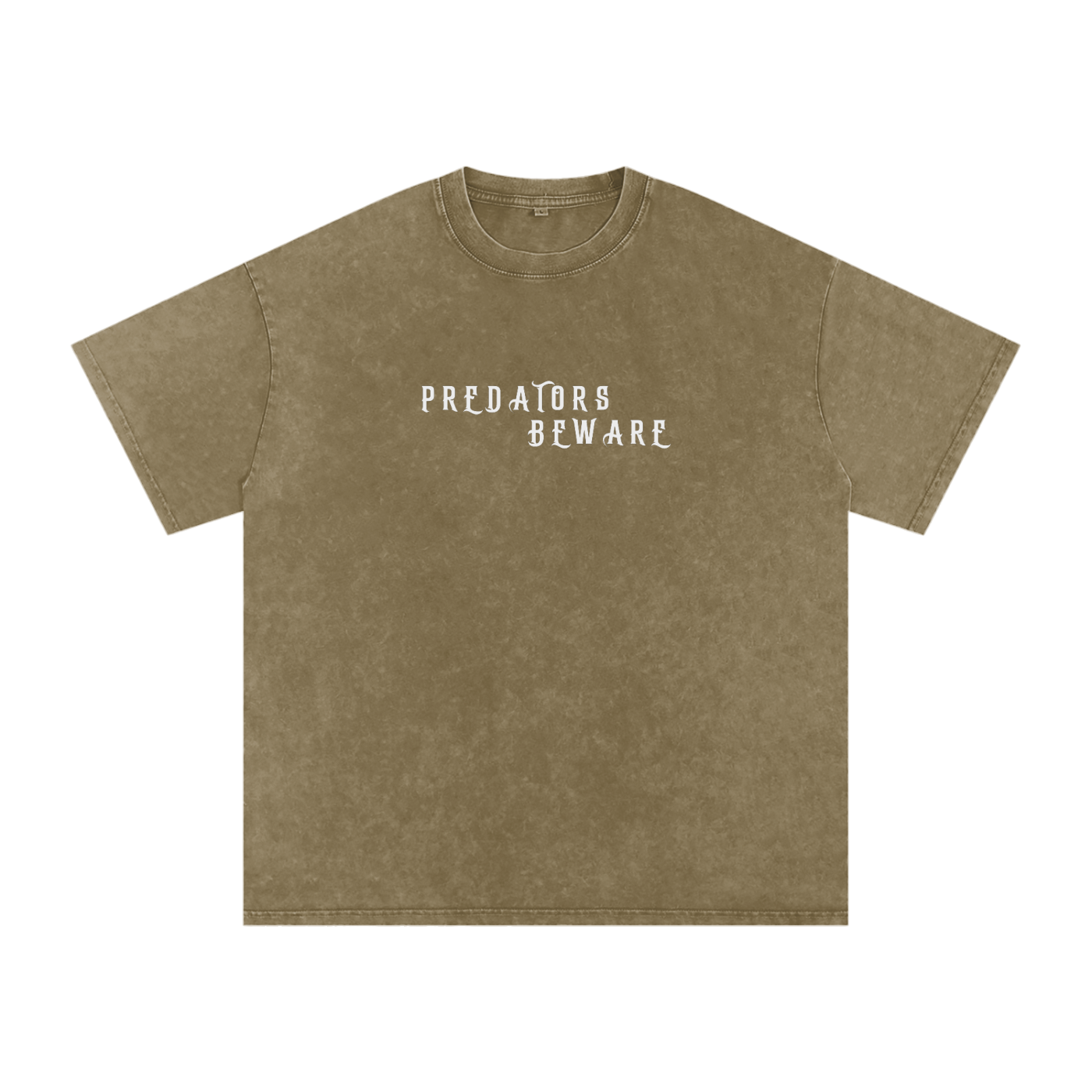 Predators beware - we see you snow washed Oversized tee