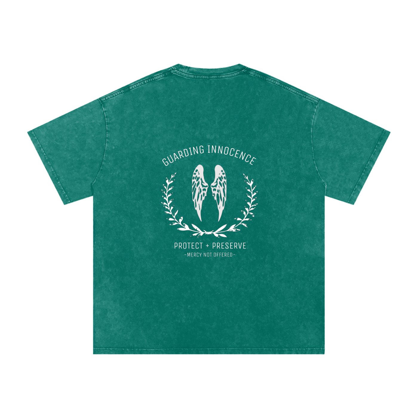 Guarding innocence wings - Women's SNOW WASHED oversized tee