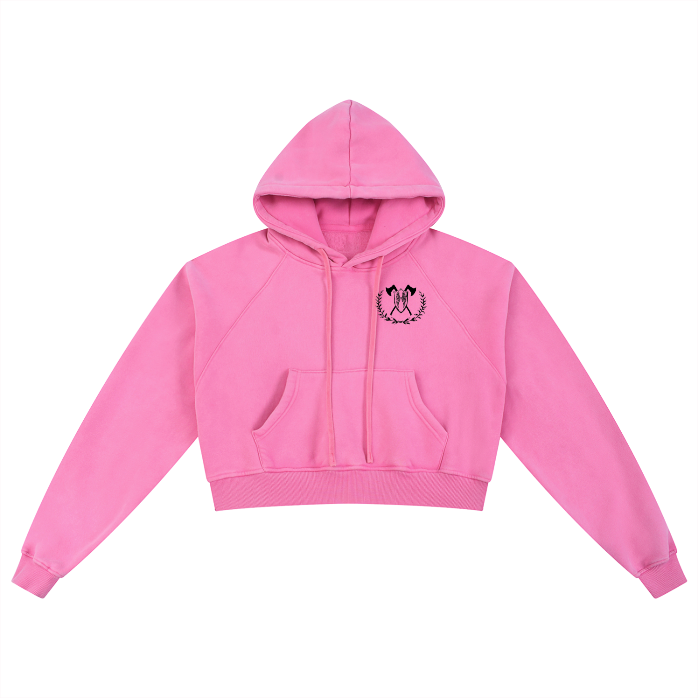 Dangerous Women - Snow Washed Cropped Hoodie