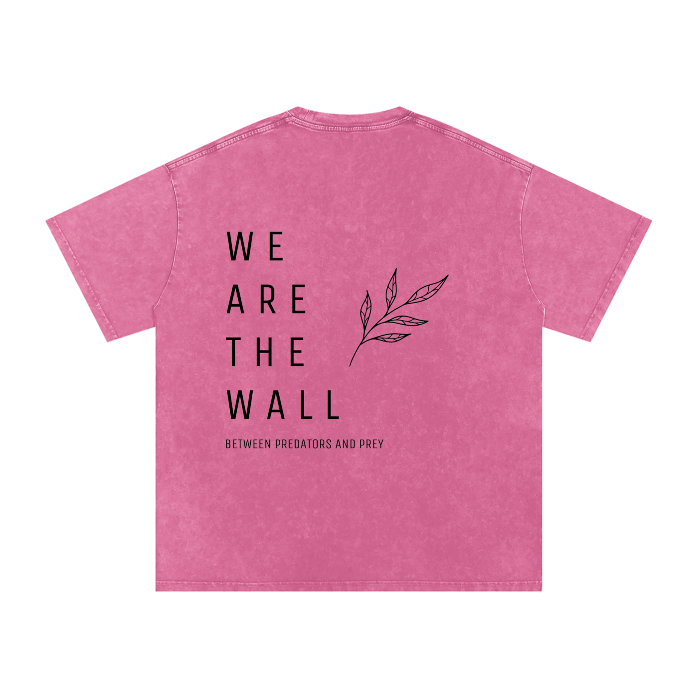 We are the wall - SNOW WASHED oversized tee