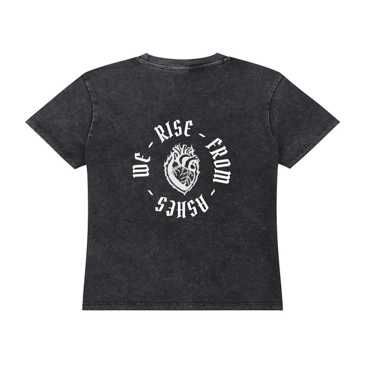 from ashes - cropped tee