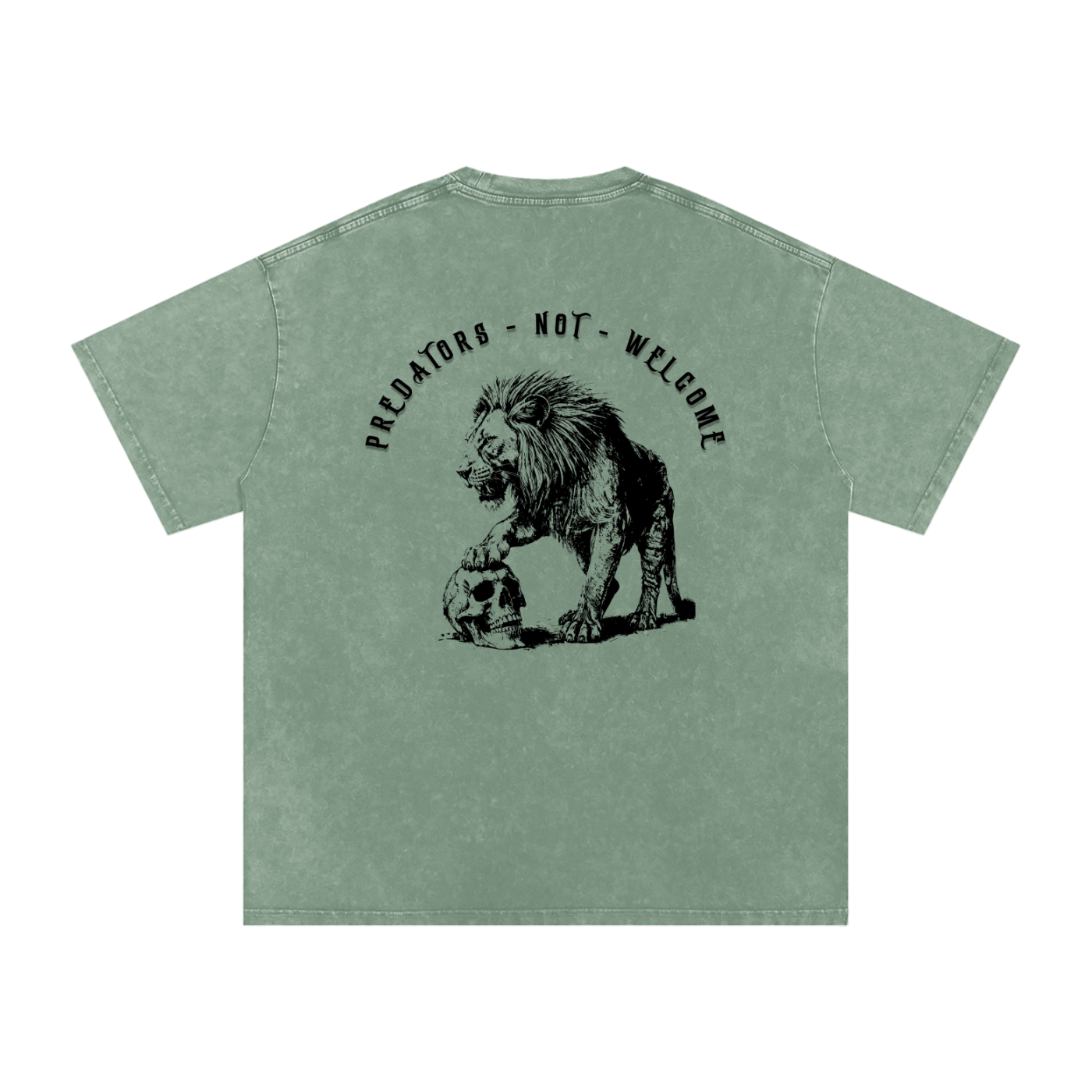 predators not welcome - Women's SNOW WASHED oversized tee