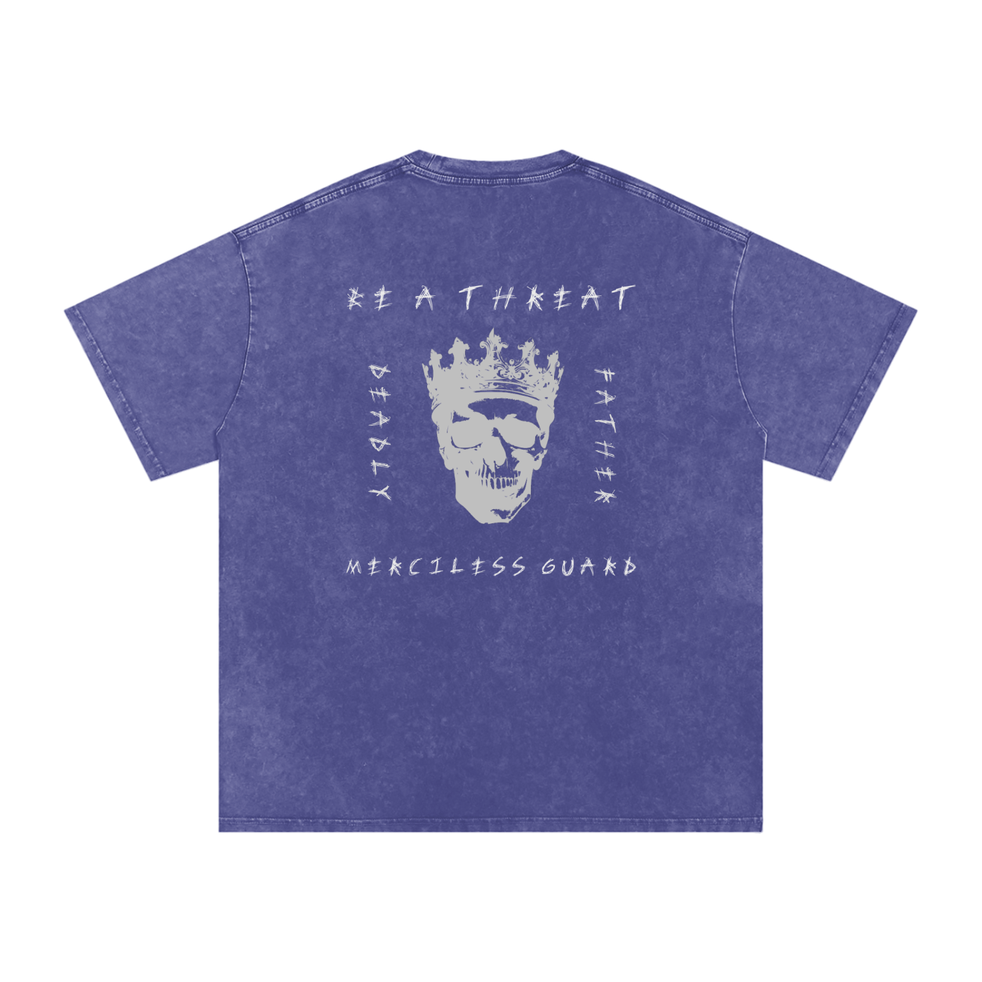 BE A THREAT - SNOW WASHED oversized tee