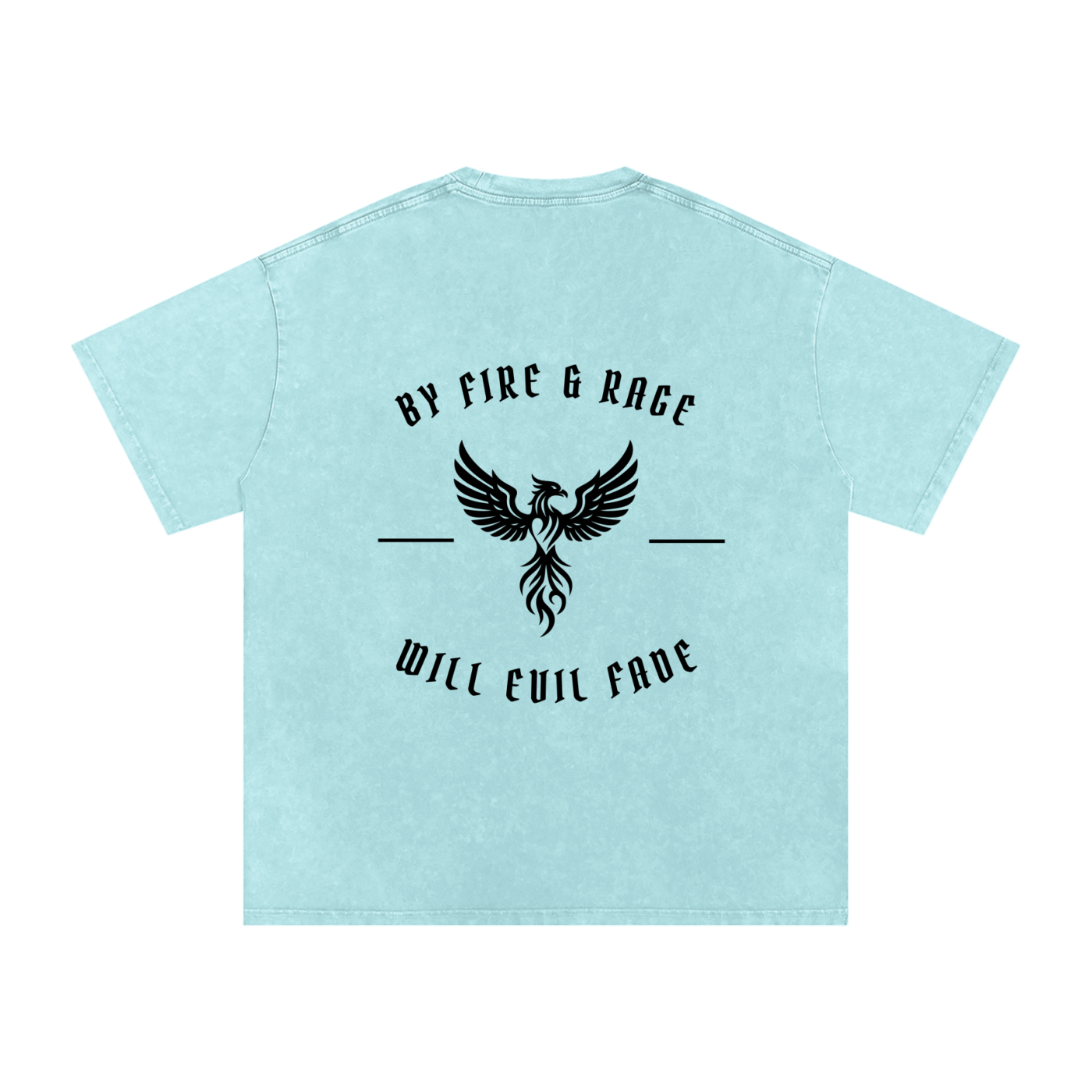 fire and rage - snow washed oversized tee