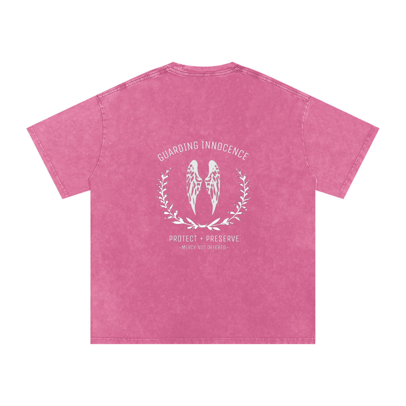 Guarding innocence wings - Women's SNOW WASHED oversized tee