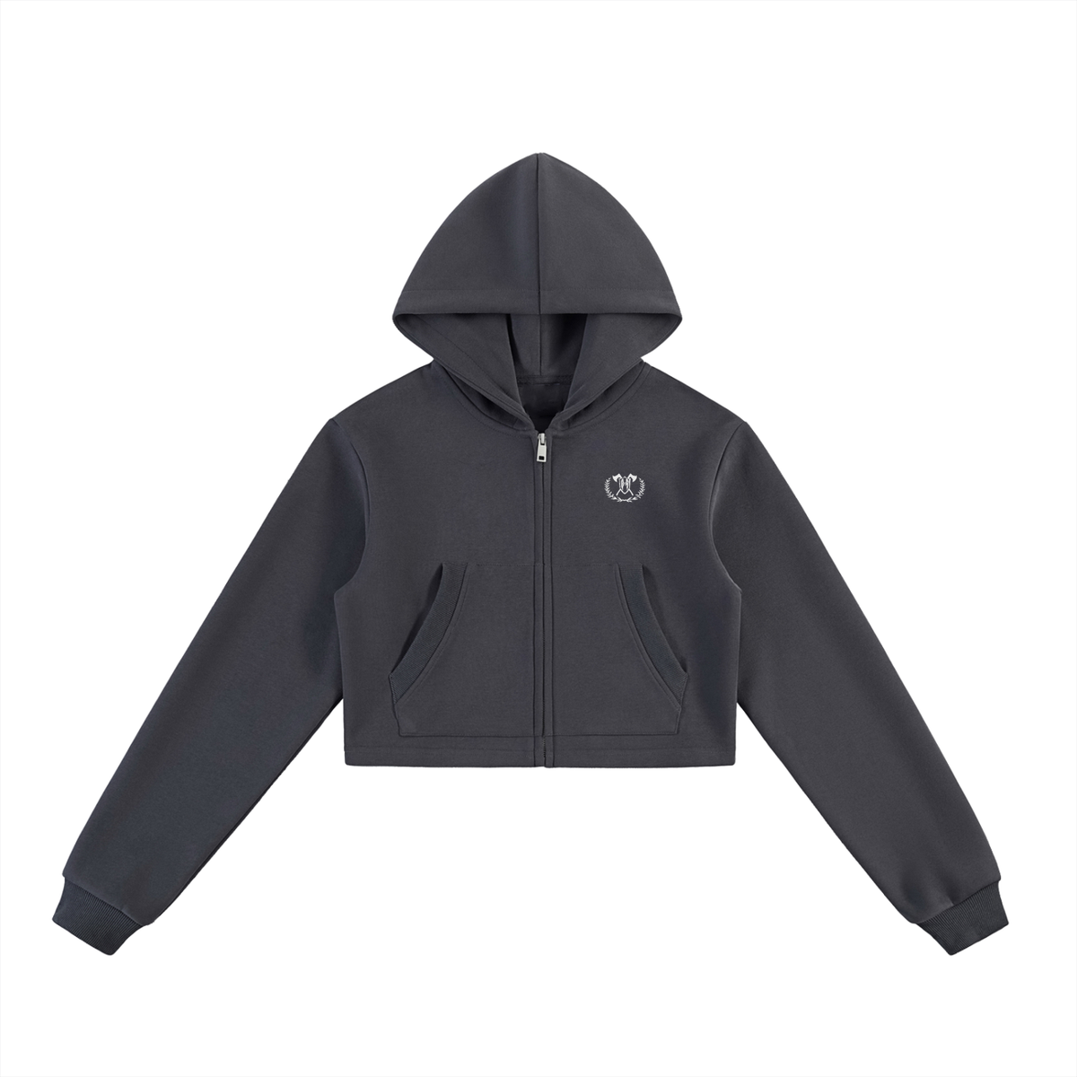 ENDING PREDATORS - CROP ZIP UP HOODIE