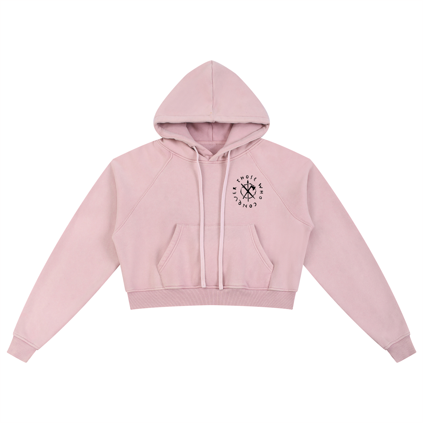 PREDATORS NOT WELCOME - WOMEN'S SNOW WASHED CROP HOODIE