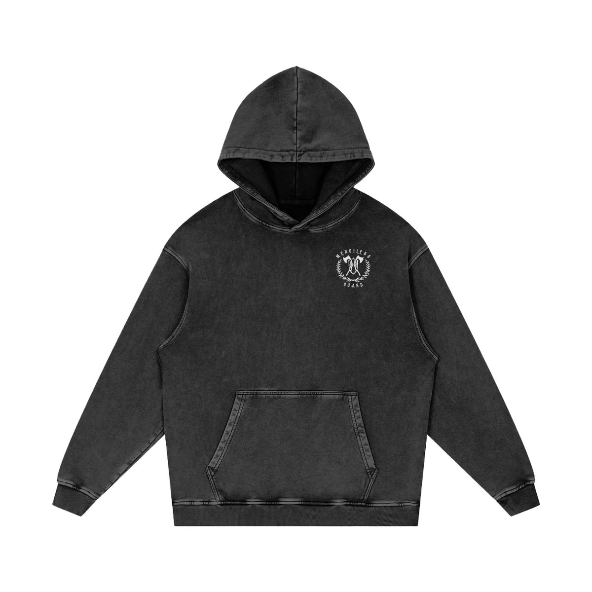 WE ARE THE WALL - SNOW WASHED PULLOVER HOODIE