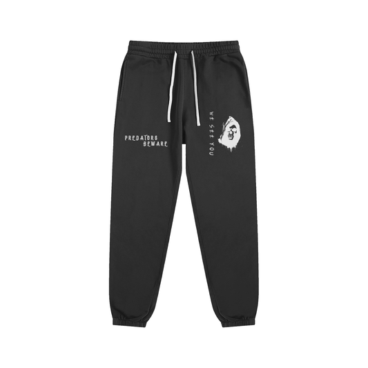 PREDATORS BEWARE WE SEE YOU - men's Essential Sweatpants